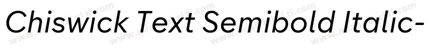 Chiswick Text Semibold Italic字体转换